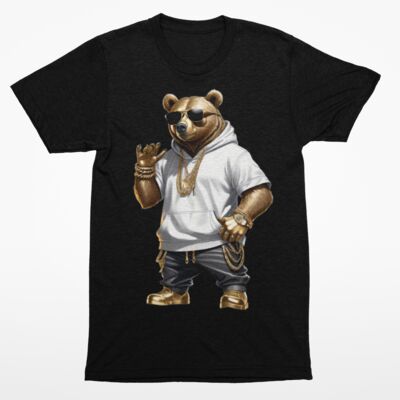 Bear - HipHop Black and White Thumbnail