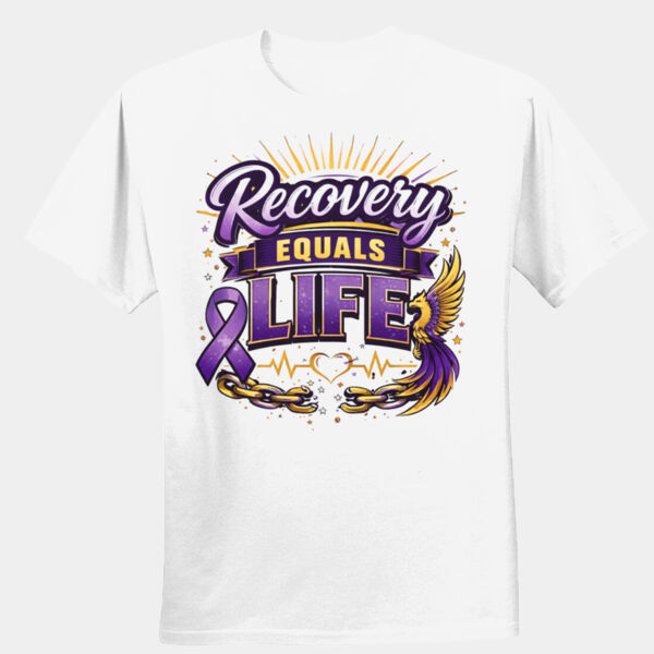 Recovery Equals life - Unisex Performance® T-Shirt Thumbnail
